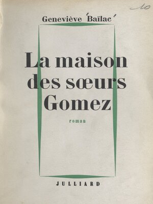 cover image of La maison des sœurs Gomez